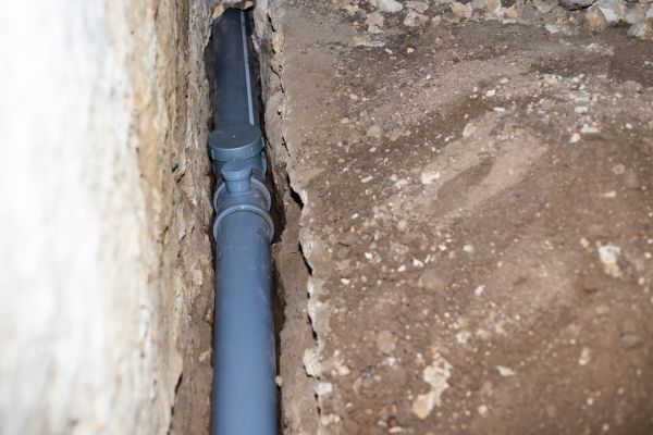Drain Line Installation in Greenfield